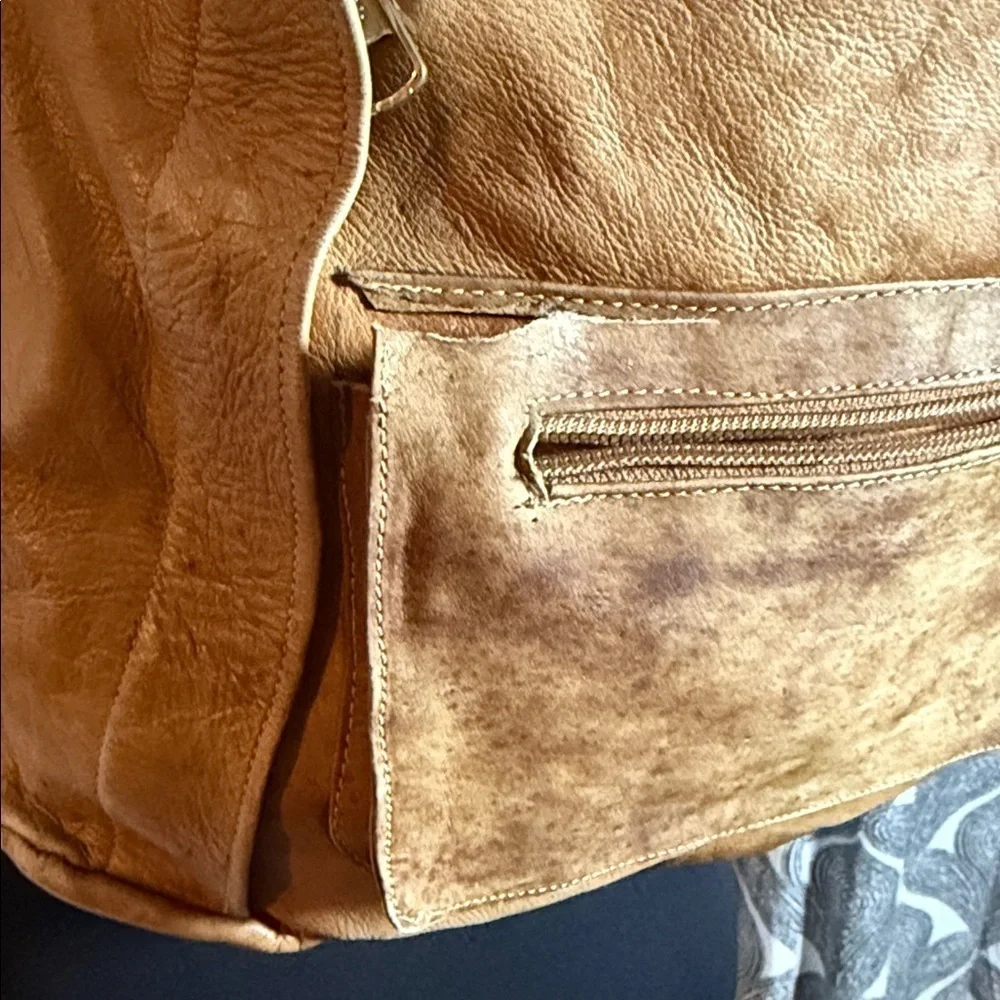 Vtg L.L. Bean 70s/80s Full Leather Continental Rucksack Backpack | Farfalla